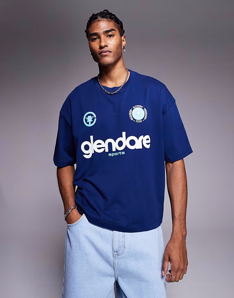 Футболка свободного кроя ASOS DESIGN свободного кроя со спортивной графикой темно-синего цвета
Футболка свободного кроя ASOS DESIGN свободного кроя со спортивной графикой темно-синего цвета