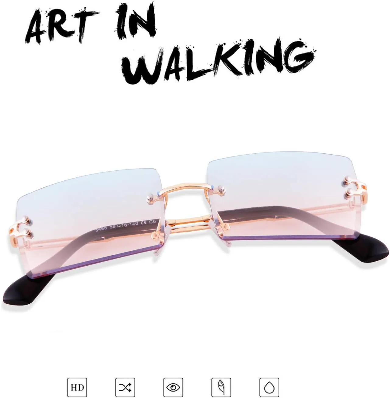 Солнцезащитные очки ADE WU в винтажном стиле без оправы для женщин и мужчин, модные в 90-х, прямоугольные, тонированные, унисекс, стильные, Blue Pink Gradient Lens
Солнцезащитные очки ADE WU в винтажном стиле без оправы для женщин и мужчин, модные в 90-х, прямоугольные, тонированные, унисекс, стильные, Blue Pink Gradient Lens