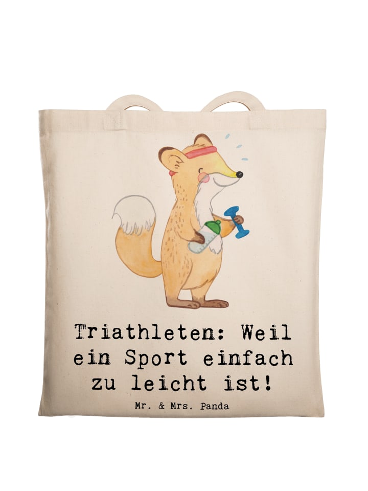 Сумка-шоппер Герои триатлона с надписью кремового цвета Mr. & Mrs. Panda
Сумка-шоппер Герои триатлона с надписью кремового цвета Mr. & Mrs. Panda