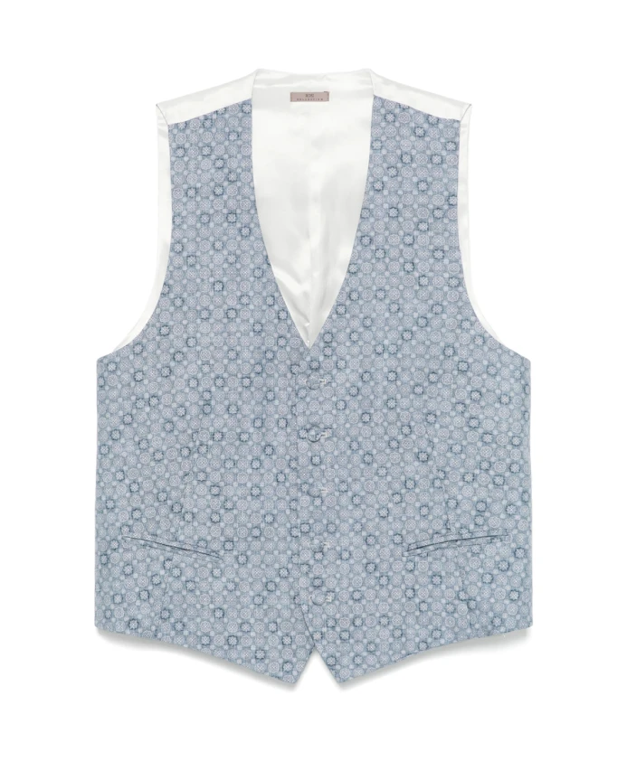 Синий жаккардовый жилет с пуговицами спереди Lady Anne, синий
Синий жаккардовый жилет с пуговицами спереди Lady Anne, синий