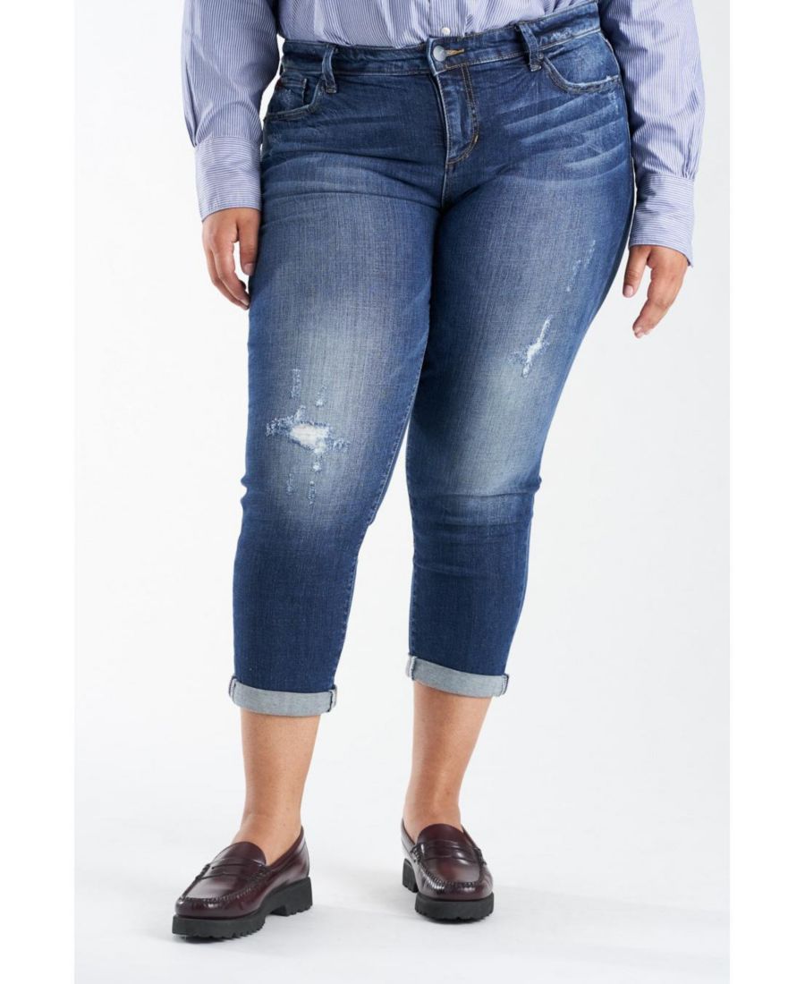 Джинсы-бойфренды средней посадки, средней посадки, больших размеров SLINK Jeans, Marina
Джинсы-бойфренды средней посадки, средней посадки, больших размеров SLINK Jeans, Marina