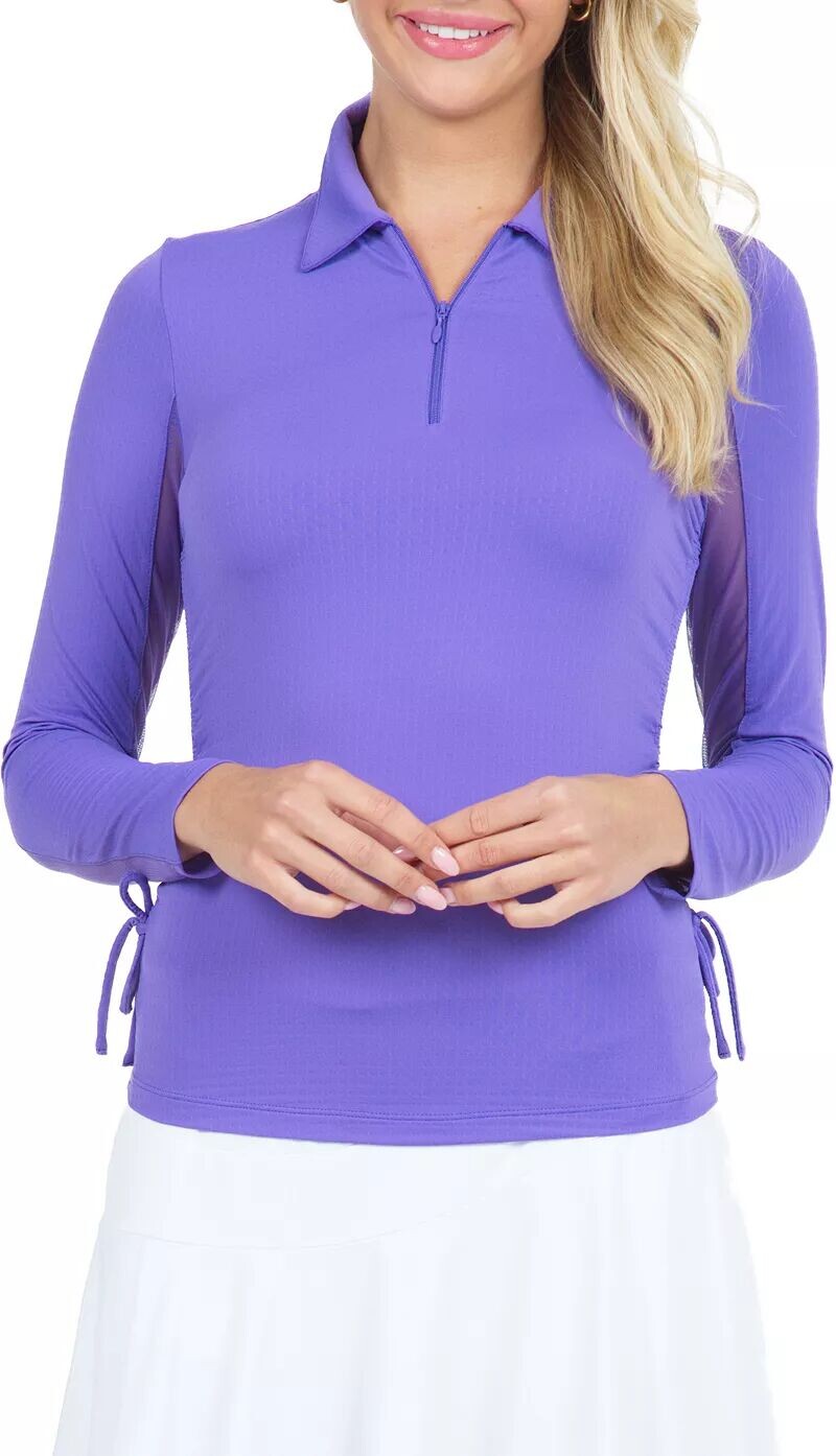 Ibkul Женская рубашка-поло для гольфа с регулируемым шнурком и молнией 1/4
Ibkul Женская рубашка-поло для гольфа с регулируемым шнурком и молнией 1/4