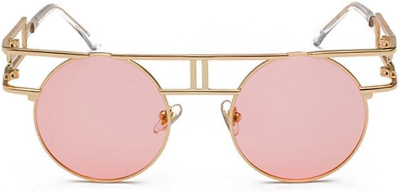 Круглые солнцезащитные очки из сплава для женщин и мужчин, модные, в крупной оправе, зеркальные, женские, в стиле стимпанк, с защитой от УФ-излучения UV400 TKKTLLT, C18 Gold-pink
Круглые солнцезащитные очки из сплава для женщин и мужчин, модные, в крупной оправе, зеркальные, женские, в стиле стимпанк, с защитой от УФ-излучения UV400 TKKTLLT, C18 Gold-pink