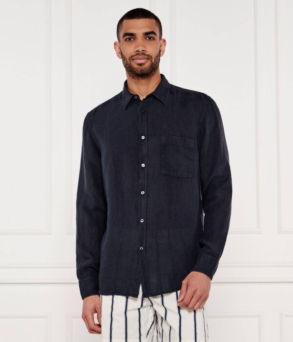 Льняная рубашка relegant_6 Regular fit Boss Orange, синий 
Льняная рубашка relegant_6 Regular fit Boss Orange, синий