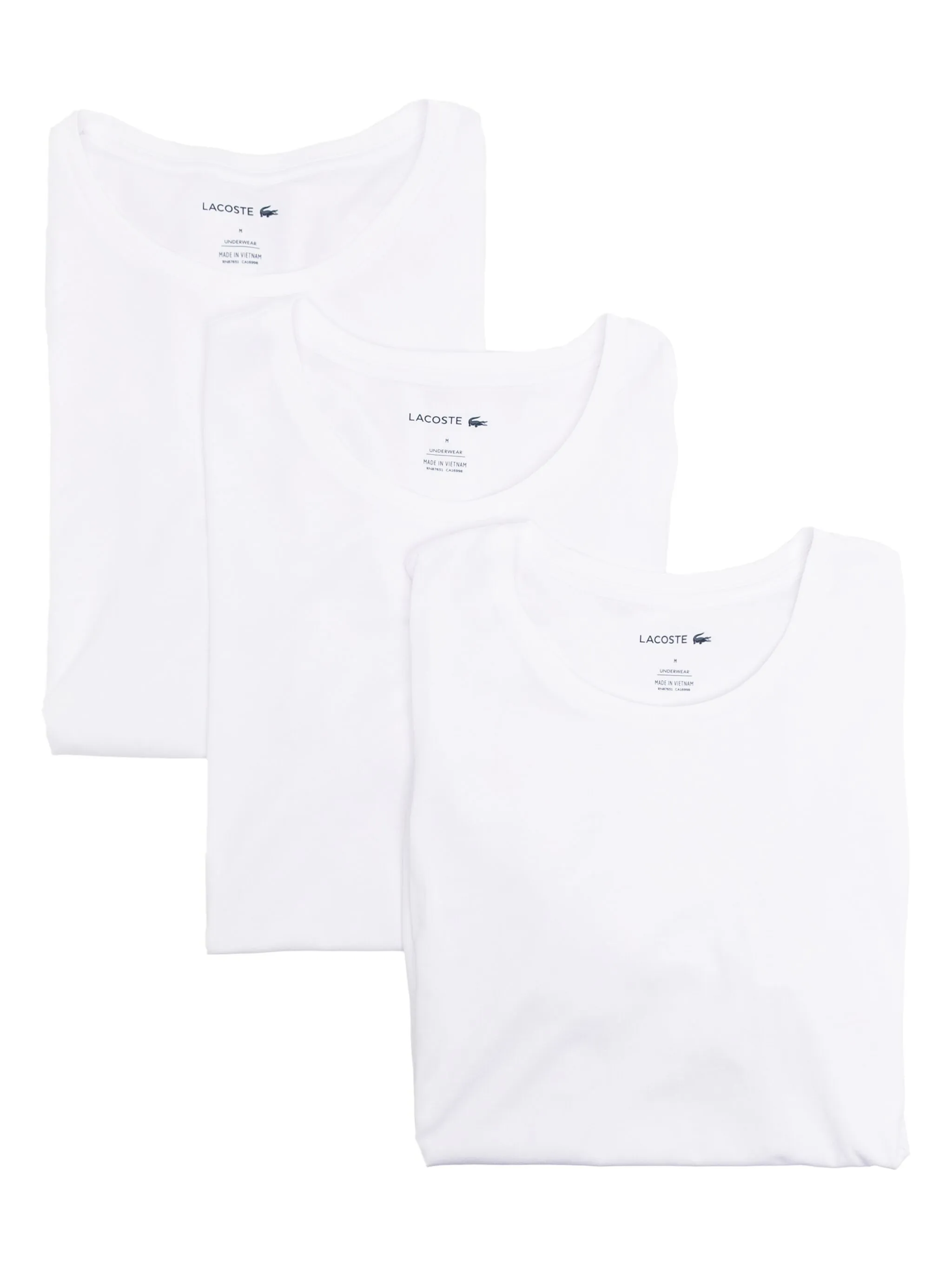 Комплект из трех футболок Lacoste, белый
Комплект из трех футболок Lacoste, белый