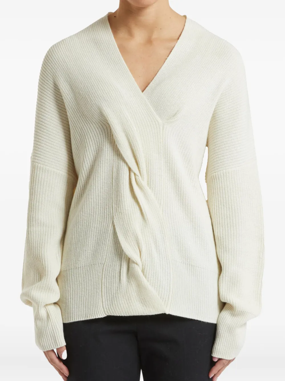 Свитер с драпировкой Pennyblack, нейтральный 
Свитер с драпировкой Pennyblack, нейтральный