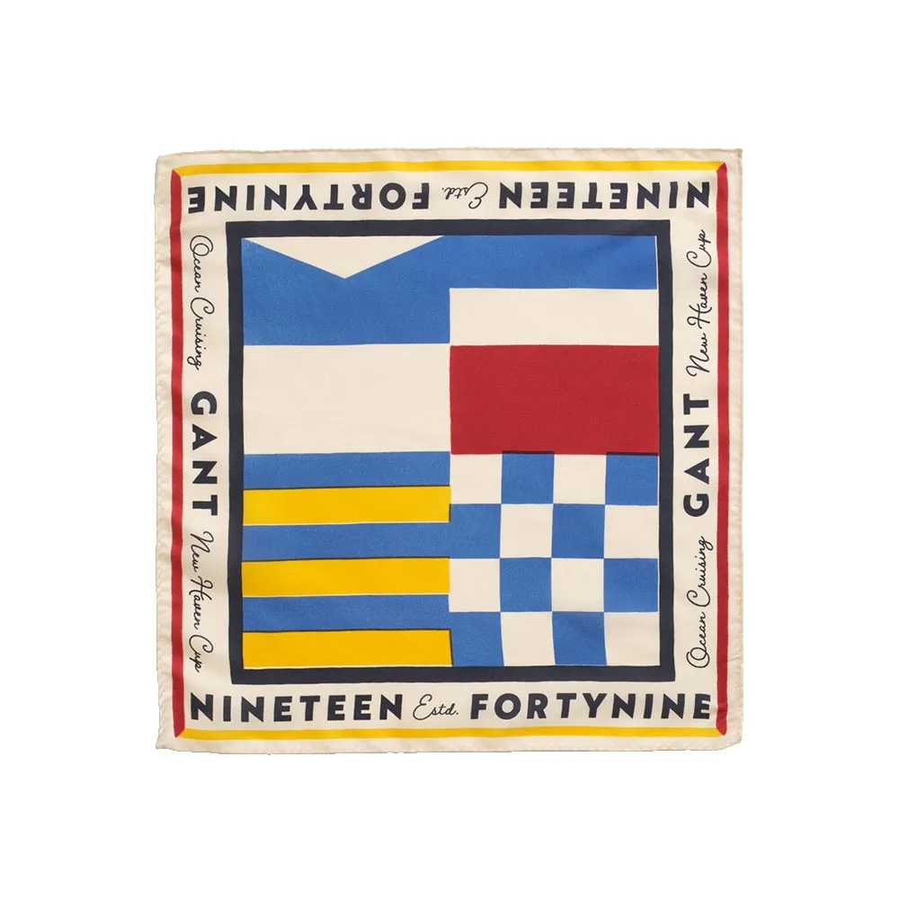 Шелковый носовой платок Gant Sailing, белый
Шелковый носовой платок Gant Sailing, белый