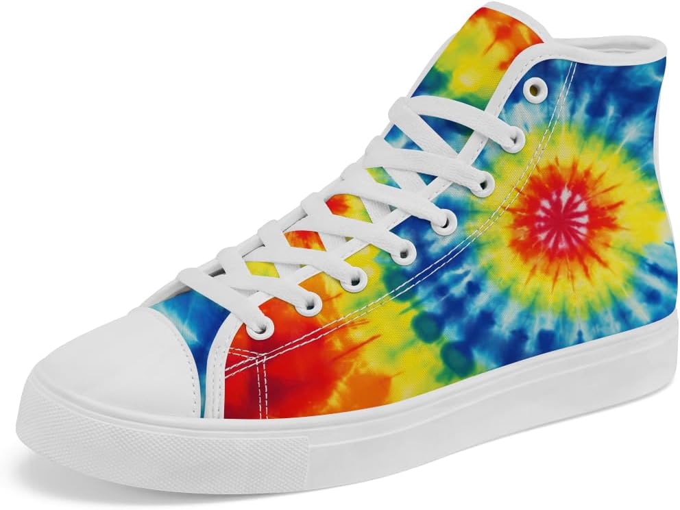 Кеды на высокой подошве с принтом тай-дай для женщин и мужчин, повседневные шнурованные кроссовки Chebing, 622 Multicolor
Кеды на высокой подошве с принтом тай-дай для женщин и мужчин, повседневные шнурованные кроссовки Chebing, 622 Multicolor