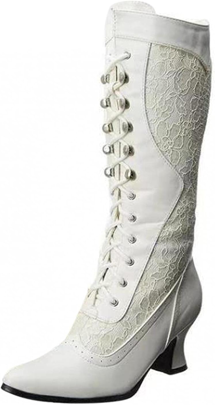 Женские винтажные кружевные боевые ботинки Hbeylia, ретро-готика, шнуровка, зауженный носок, массивный каблук, белый
Женские винтажные кружевные боевые ботинки Hbeylia, ретро-готика, шнуровка, зауженный носок, массивный каблук, белый