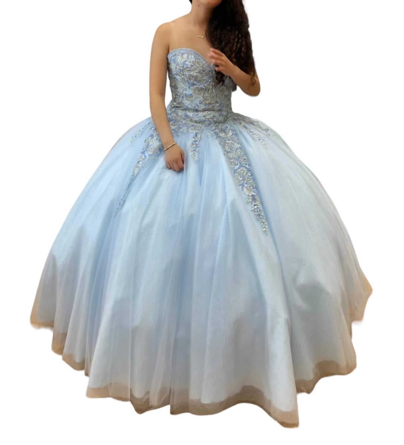 Платье Quinceañera с открытыми плечами светло-голубого цвета Princesa by Ariana Vara
Платье Quinceañera с открытыми плечами светло-голубого цвета Princesa by Ariana Vara