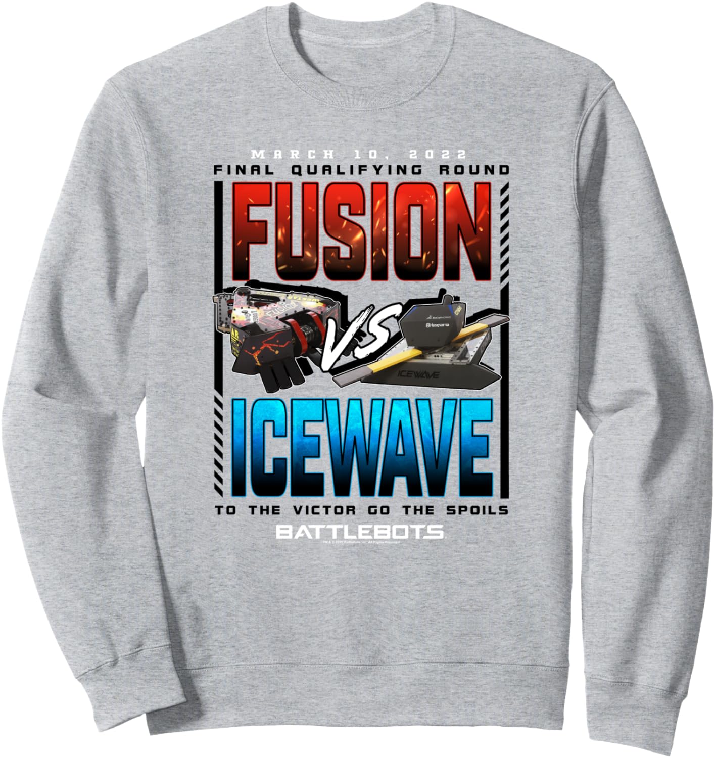 Толстовка BattleBots, главное событие 10 марта: Fusion против Icewave, серая, Серый, Толстовка BattleBots, главное событие 10 марта: Fusion против Icewave, серая
Толстовка BattleBots, главное событие 10 марта: Fusion против Icewave, серая, Серый, Толстовка BattleBots, главное событие 10 марта: Fusion против Icewave, серая