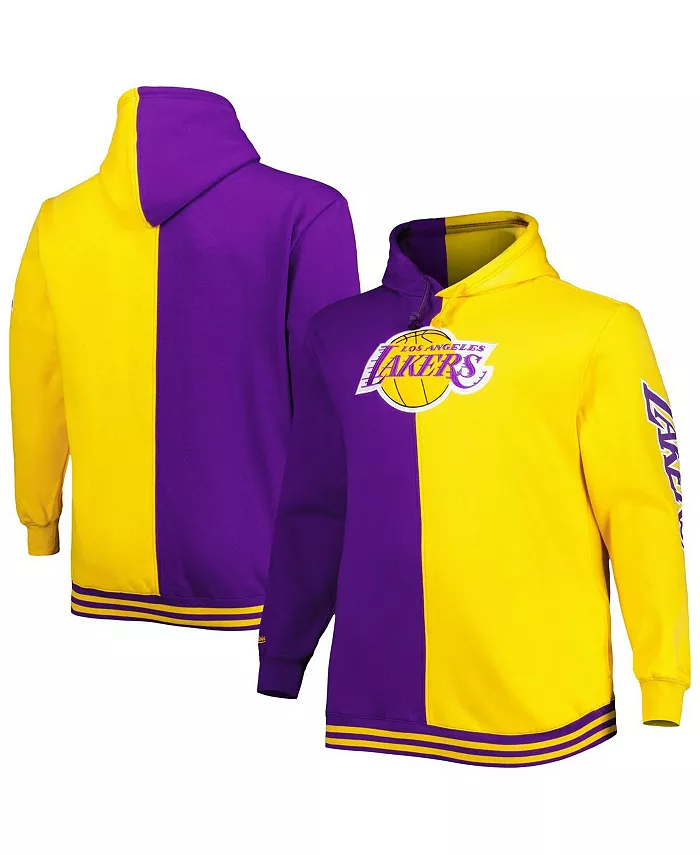 Мужская фиолетово-золотая толстовка с капюшоном Los Angeles Lakers Big and Tall Hardwood Classics Split Mitchell & Ness
Мужская фиолетово-золотая толстовка с капюшоном Los Angeles Lakers Big and Tall Hardwood Classics Split Mitchell & Ness
