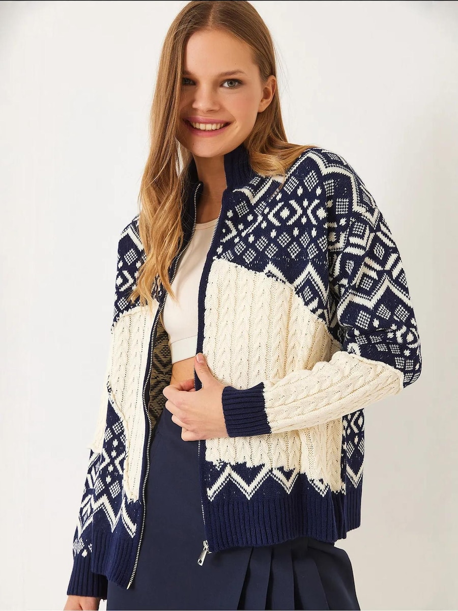 Вязаный кардиган Bianco Lucci, Dark Blue/Natural White
Вязаный кардиган Bianco Lucci, Dark Blue/Natural White