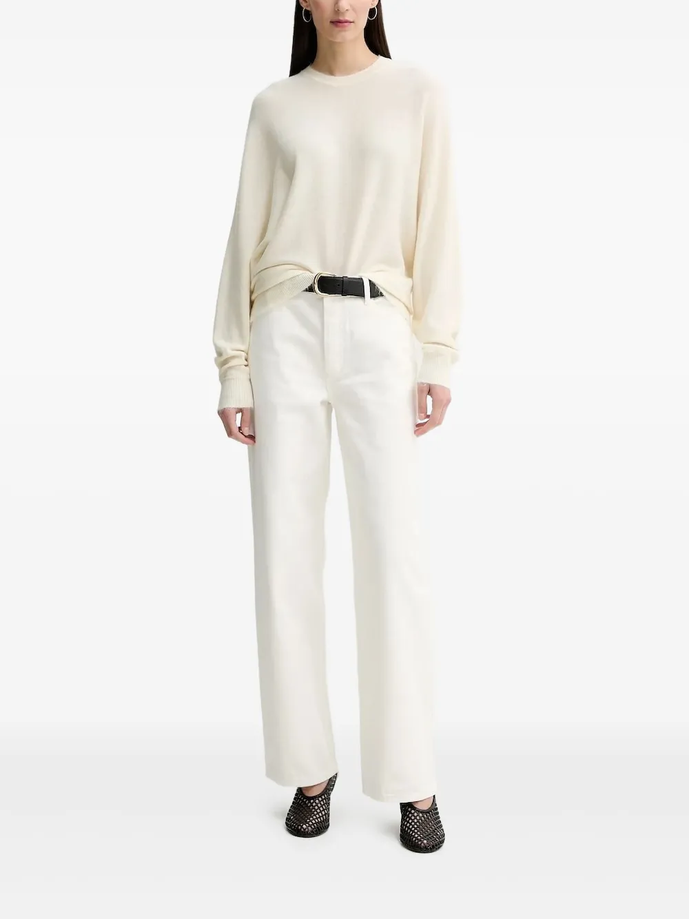 Свитер с круглым вырезом BY MALENE BIRGER, белый
Свитер с круглым вырезом BY MALENE BIRGER, белый