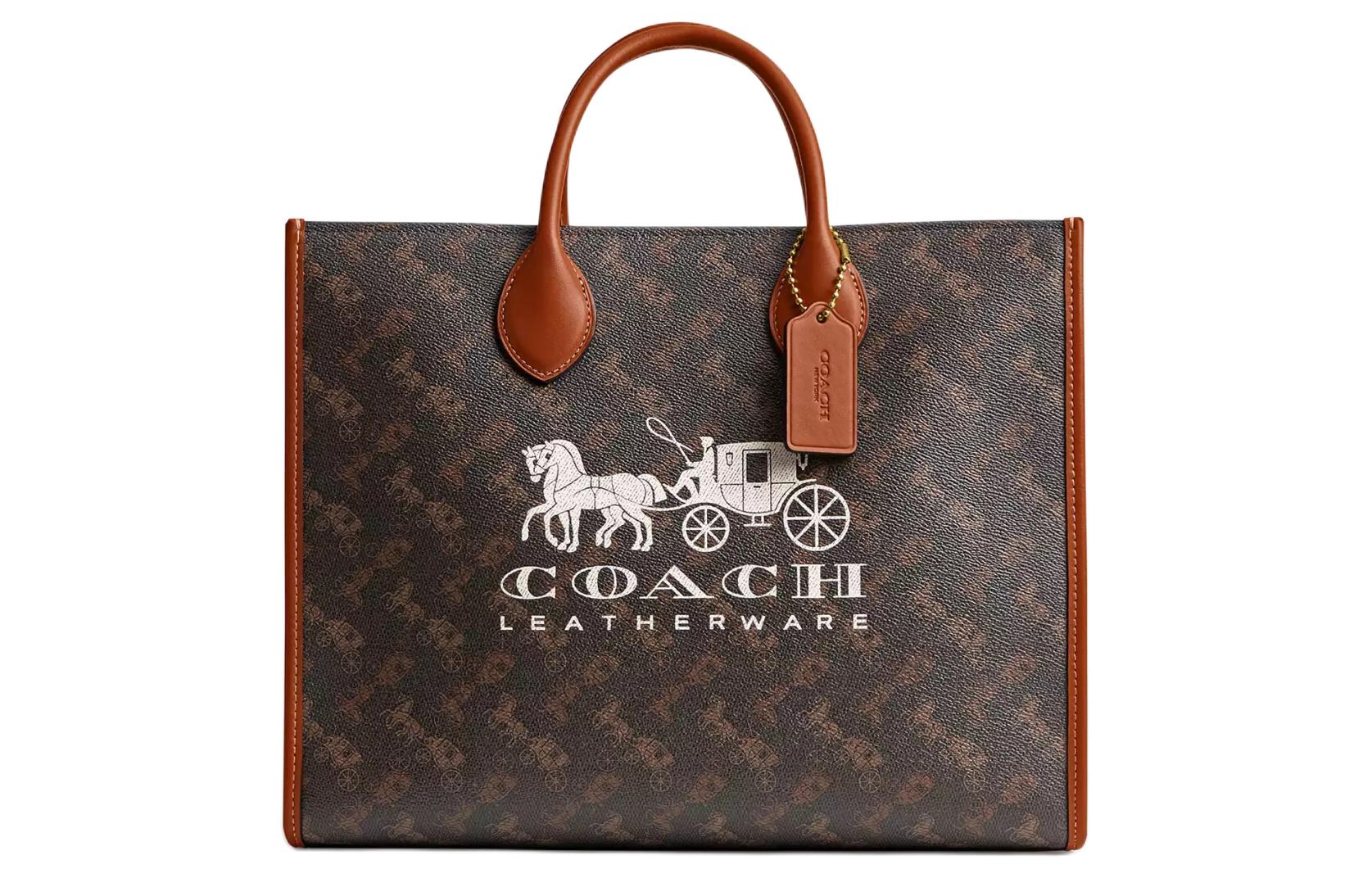 COACH Кожаная сумка с покрытием из ткани Ace
COACH Кожаная сумка с покрытием из ткани Ace