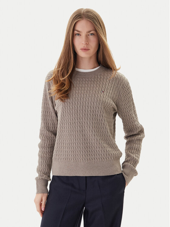 Свитер regular fit Fine WW0WW44993 Tommy Hilfiger, бежевый
Свитер regular fit Fine WW0WW44993 Tommy Hilfiger, бежевый