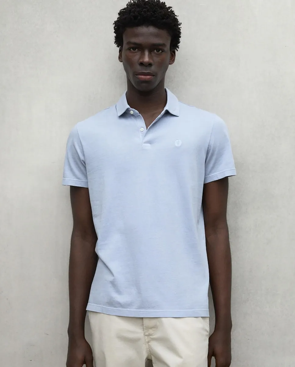 Мужская поло с коротким рукавом и воротником на пуговицах Ecoalf, светло-голубой
Мужская поло с коротким рукавом и воротником на пуговицах Ecoalf, светло-голубой