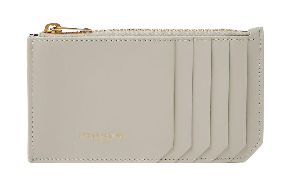 SAINT LAURENT Кожаный картхолдер женский кремово-белый
SAINT LAURENT Кожаный картхолдер женский кремово-белый