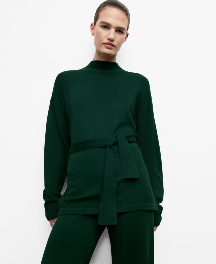 Женский свитер с узлом MANGO, Dark Green
Женский свитер с узлом MANGO, Dark Green