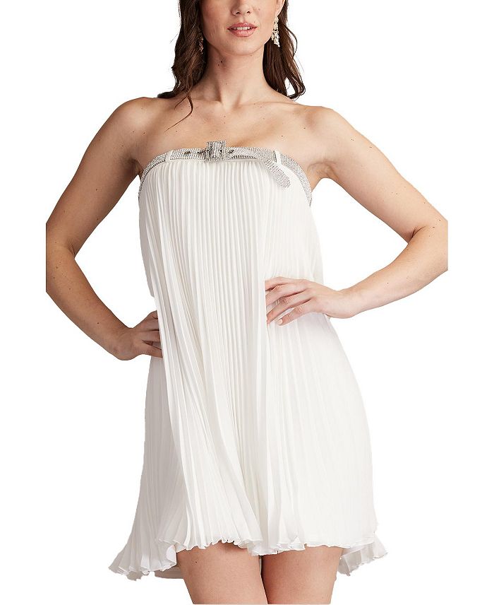 Джемни плиссированное шифоновое платье-трапеция мини Tadashi Shoji, белый
Джемни плиссированное шифоновое платье-трапеция мини Tadashi Shoji, белый