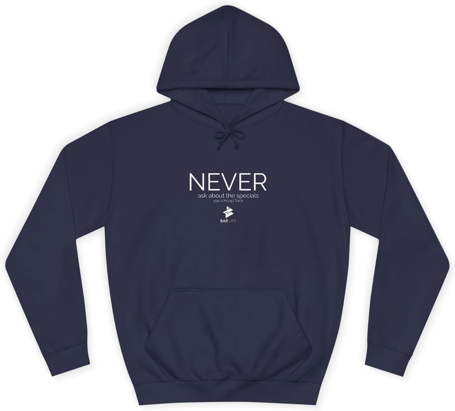 Never Hoodie - худи унисекс, стильная одежда для вечеринок
Never Hoodie - худи унисекс, стильная одежда для вечеринок