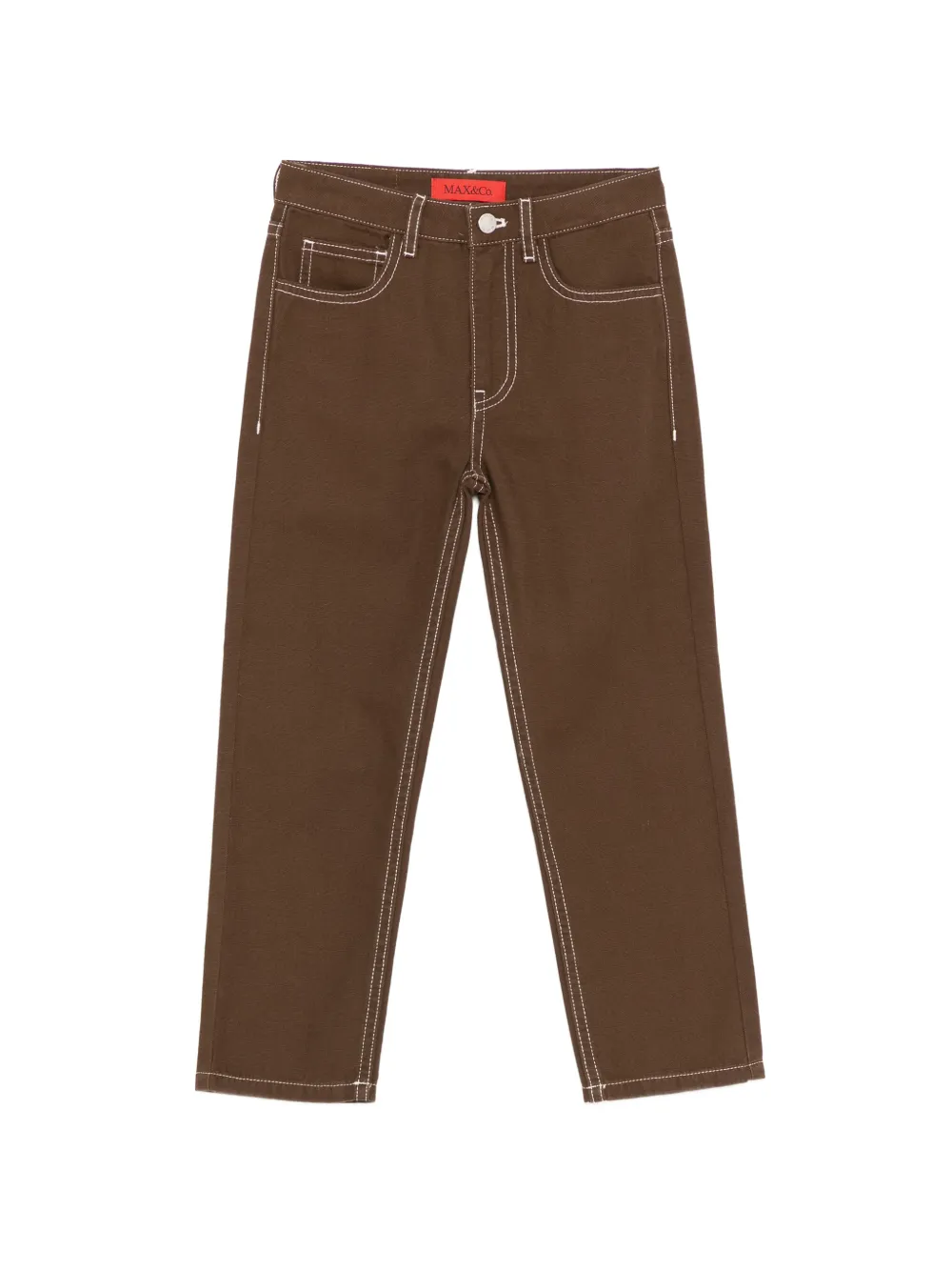 Брюки с декоративной отстрочкой Max&Co. Kids, коричневый
Брюки с декоративной отстрочкой Max&Co. Kids, коричневый