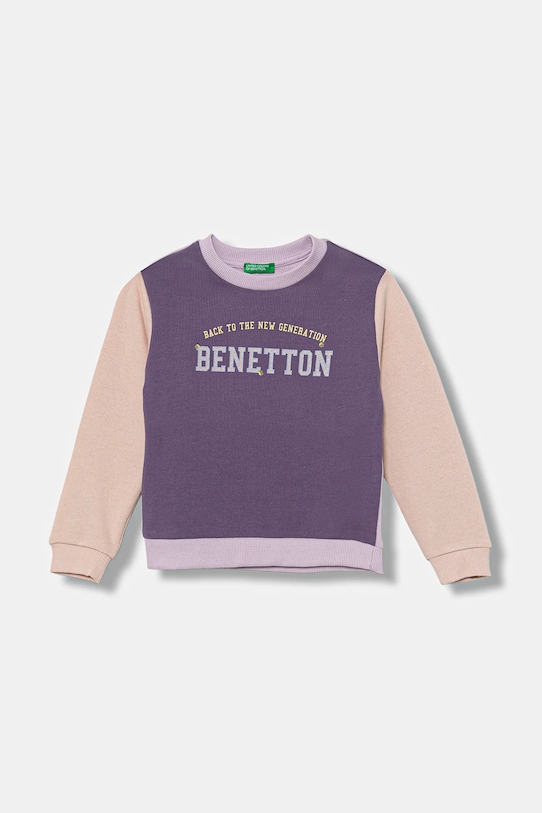 Хлопковая толстовка United Colors Of Benetton, фиолетовый
Хлопковая толстовка United Colors Of Benetton, фиолетовый