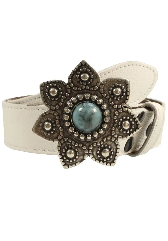 Ремень кожаный LIFEBURG by showroom 019°, со сменной застежкой "Цветок с синим камнем" Rettungsring By Showroom 019°, белый
Ремень кожаный LIFEBURG by showroom 019°, со сменной застежкой "Цветок с синим камнем" Rettungsring By Showroom 019°, белый