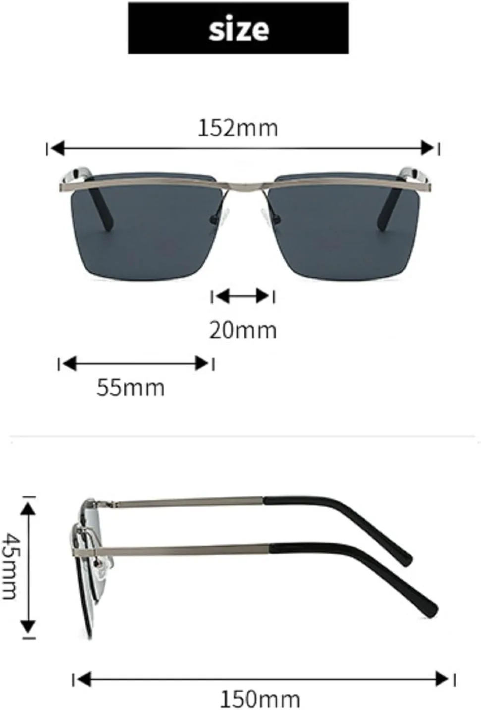 Винтажные квадратные солнцезащитные очки для женщин 2025 года, роскошные солнцезащитные очки без оправы для мужчин, модные очки в металлической оправе mincl, C2
Винтажные квадратные солнцезащитные очки для женщин 2025 года, роскошные солнцезащитные очки без оправы для мужчин, модные очки в металлической оправе mincl, C2