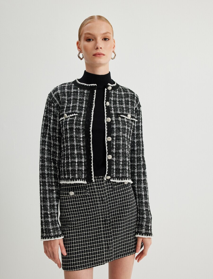 Вязаный кардиган Koton Knit Cardigan, черный
Вязаный кардиган Koton Knit Cardigan, черный