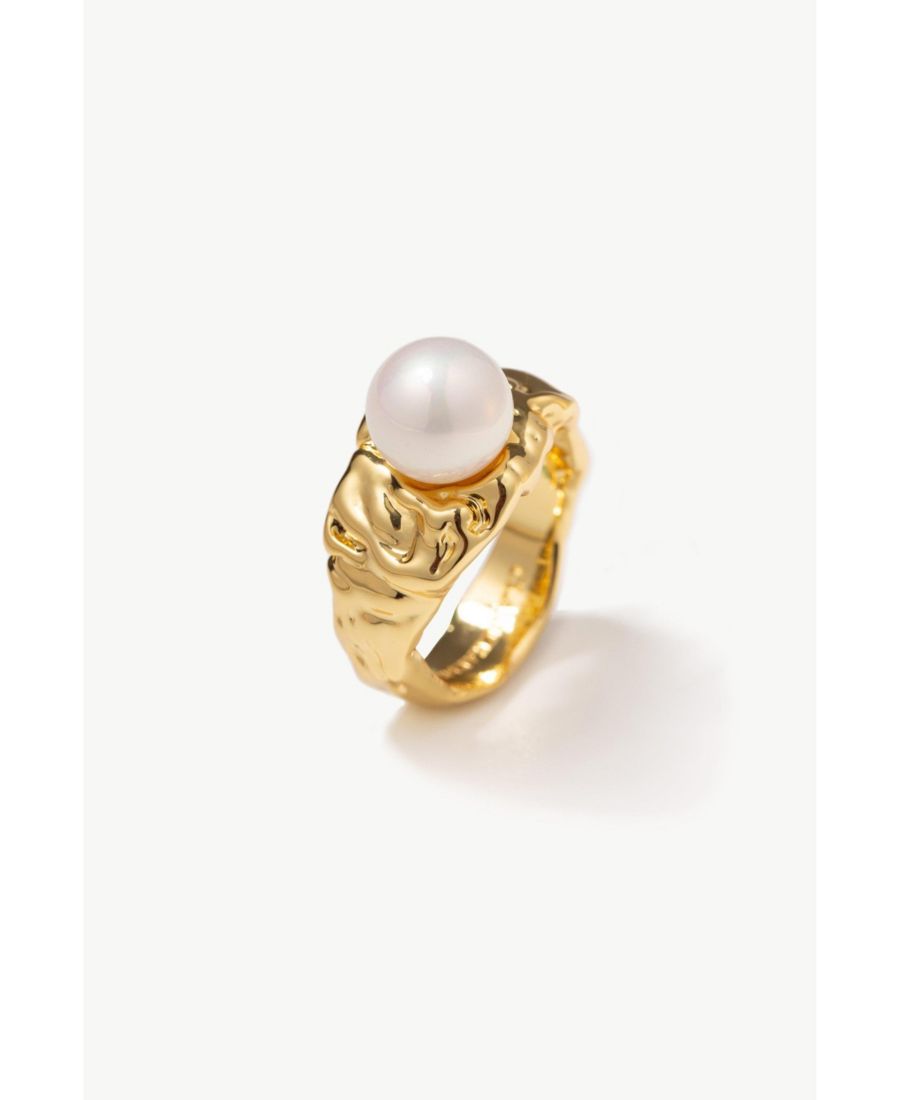 Кольцо Nora Freshwater Pearl Molten Statement Ring Classicharms, Gold
Кольцо Nora Freshwater Pearl Molten Statement Ring Classicharms, Gold