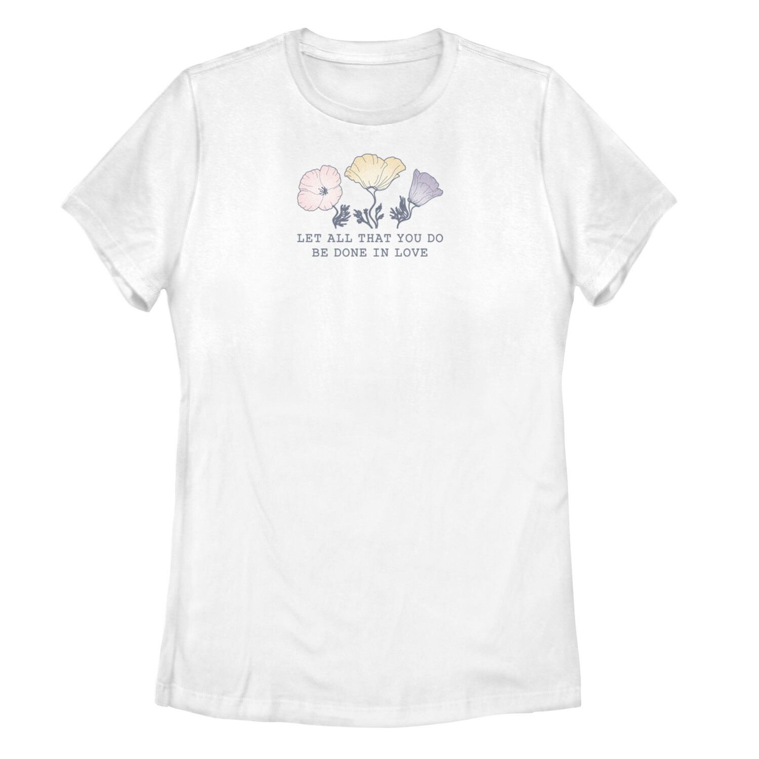 Футболка с цветочным принтом «Любовь из библейского стиха» для юниоров
Футболка с цветочным принтом «Любовь из библейского стиха» для юниоров