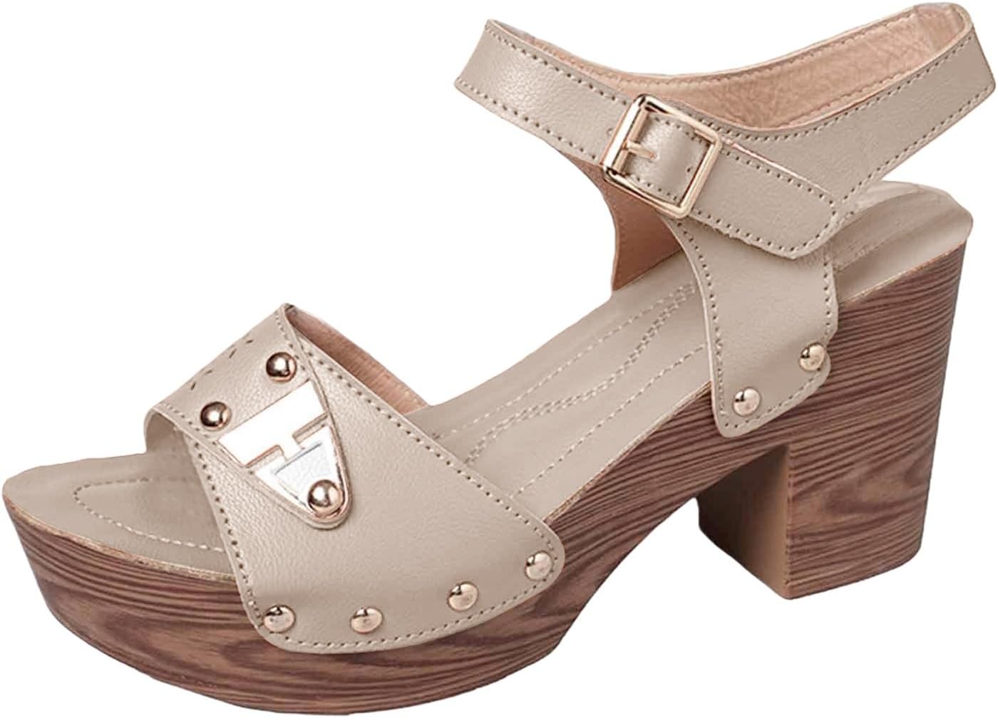 Женские сандалии на платформе с высокими массивными каблуками, регулируемым ремешком на щиколотке, модные босоножки с открытой пяткой, туфли на каблуке с пряжкой для выпускного, работы, вечеринок, вечерних мероприятий и свадеб Toumov, бежевый
Женские сандалии на платформе с высокими массивными каблуками, регулируемым ремешком на щиколотке, модные босоножки с открытой пяткой, туфли на каблуке с пряжкой для выпускного, работы, вечеринок, вечерних мероприятий и свадеб Toumov, бежевый
