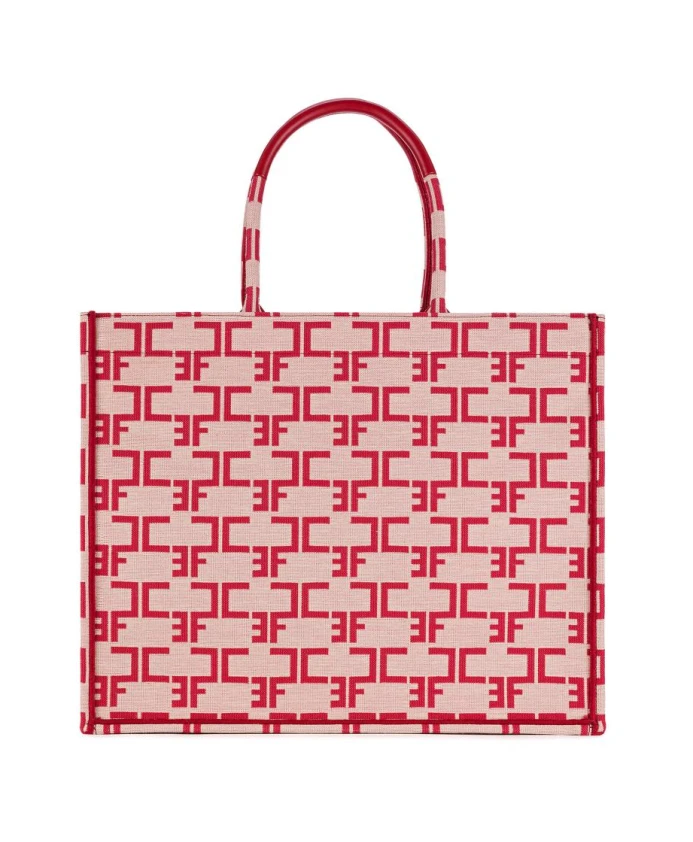 Большая сумка с монограммой Elisabetta Franchi, красный
Большая сумка с монограммой Elisabetta Franchi, красный