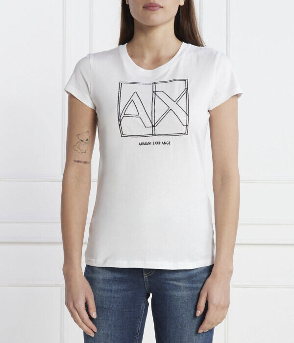 Футболка женская Armani Exchange с принтом, белый
Футболка женская Armani Exchange с принтом, белый