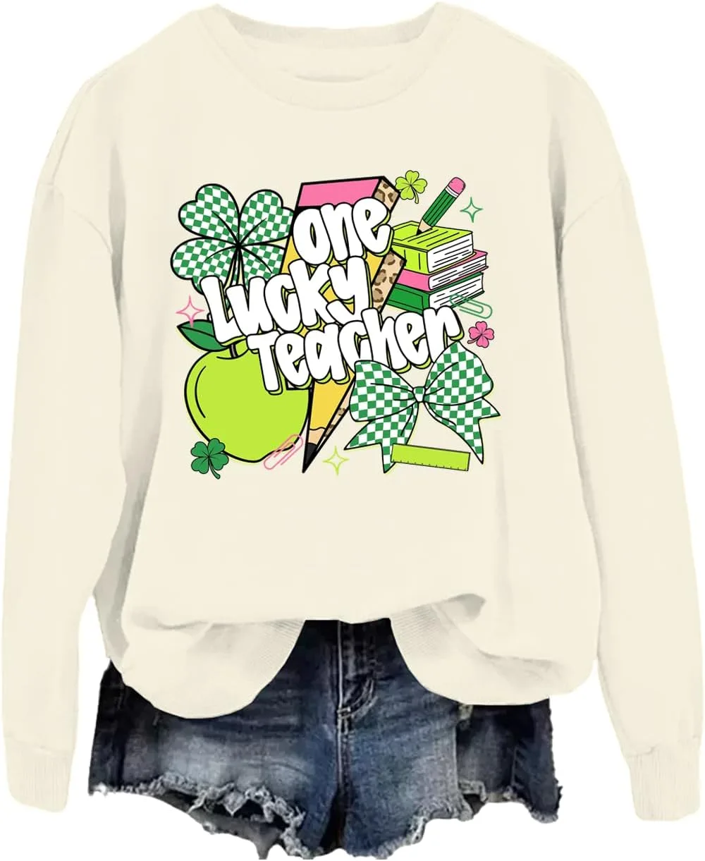 Свитшот с принтом "One Lucky Teacher" Phncal
Свитшот с принтом "One Lucky Teacher" Phncal