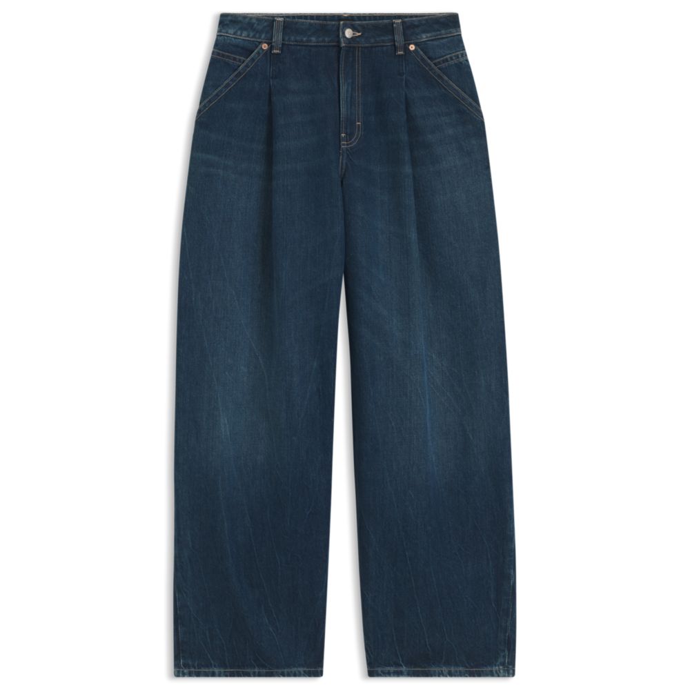 Широкие джинсы с защипами спереди BOSS, темно-зеленый
Широкие джинсы с защипами спереди BOSS, темно-зеленый