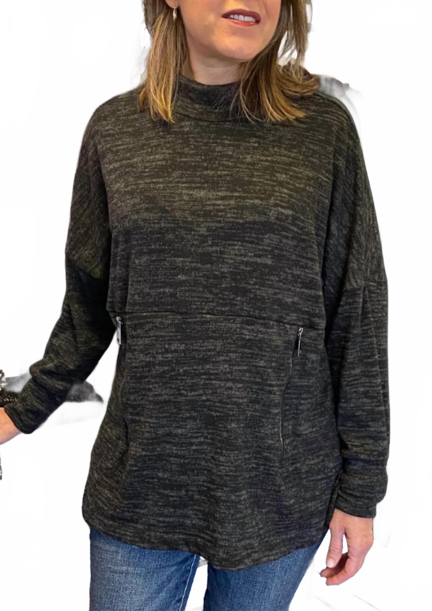 Топ с высоким воротником и молнией в черном цвете Ariella
Топ с высоким воротником и молнией в черном цвете Ariella