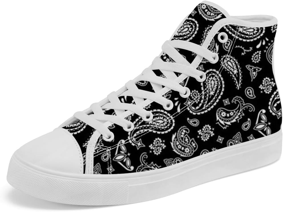 Кеды на высокой подошве Paisley из канваса, высокие кроссовки на шнуровке, повседневная обувь для мужчин и женщин Chebing, белый
Кеды на высокой подошве Paisley из канваса, высокие кроссовки на шнуровке, повседневная обувь для мужчин и женщин Chebing, белый