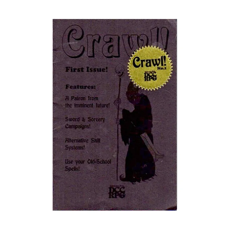 Журнал #1 "Use your Old-School Spells!" (Black Cover Edition), Crawl! Fanzine (DCC RPG)
Журнал #1 "Use your Old-School Spells!" (Black Cover Edition), Crawl! Fanzine (DCC RPG)