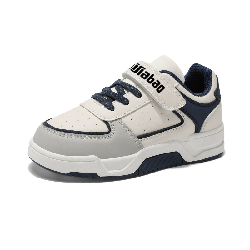 Детские кроссовки с низким верхом, устойчивые к истиранию Yi Jiabao, белый/синий 
Детские кроссовки с низким верхом, устойчивые к истиранию Yi Jiabao, белый/синий