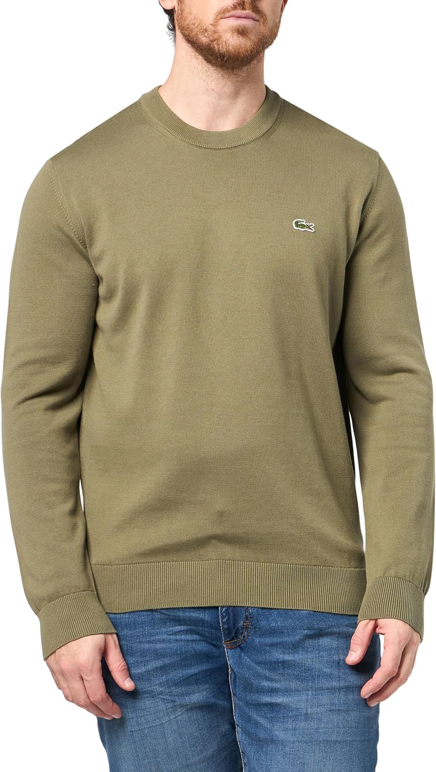 Lacoste мужской свитер с длинным рукавом и круглым вырезом, Regular Fit, Olive
Lacoste мужской свитер с длинным рукавом и круглым вырезом, Regular Fit, Olive