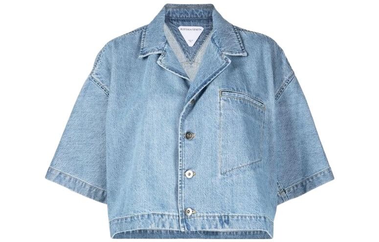 Рубашка женская Bottega Veneta, синий 
Рубашка женская Bottega Veneta, синий