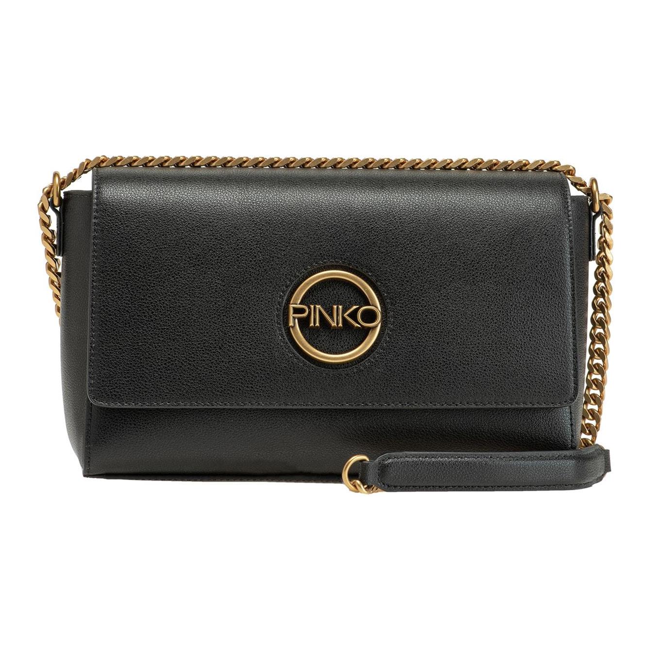 Синтетическая кожаная сумка через плечо, кроссбоди женская черная PINKO
Синтетическая кожаная сумка через плечо, кроссбоди женская черная PINKO