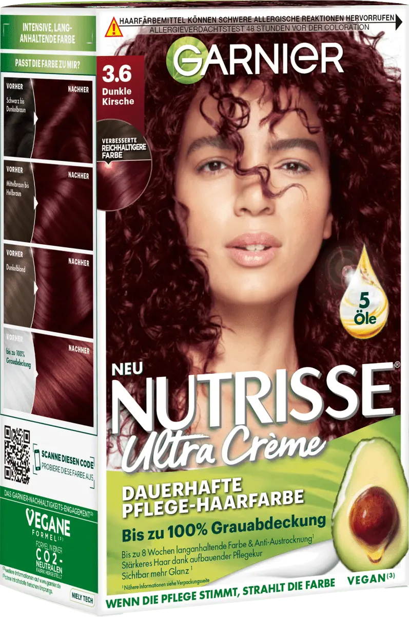 Краска для волос 3.6 Темно-вишневый 1 шт. Nutrisse
Краска для волос 3.6 Темно-вишневый 1 шт. Nutrisse