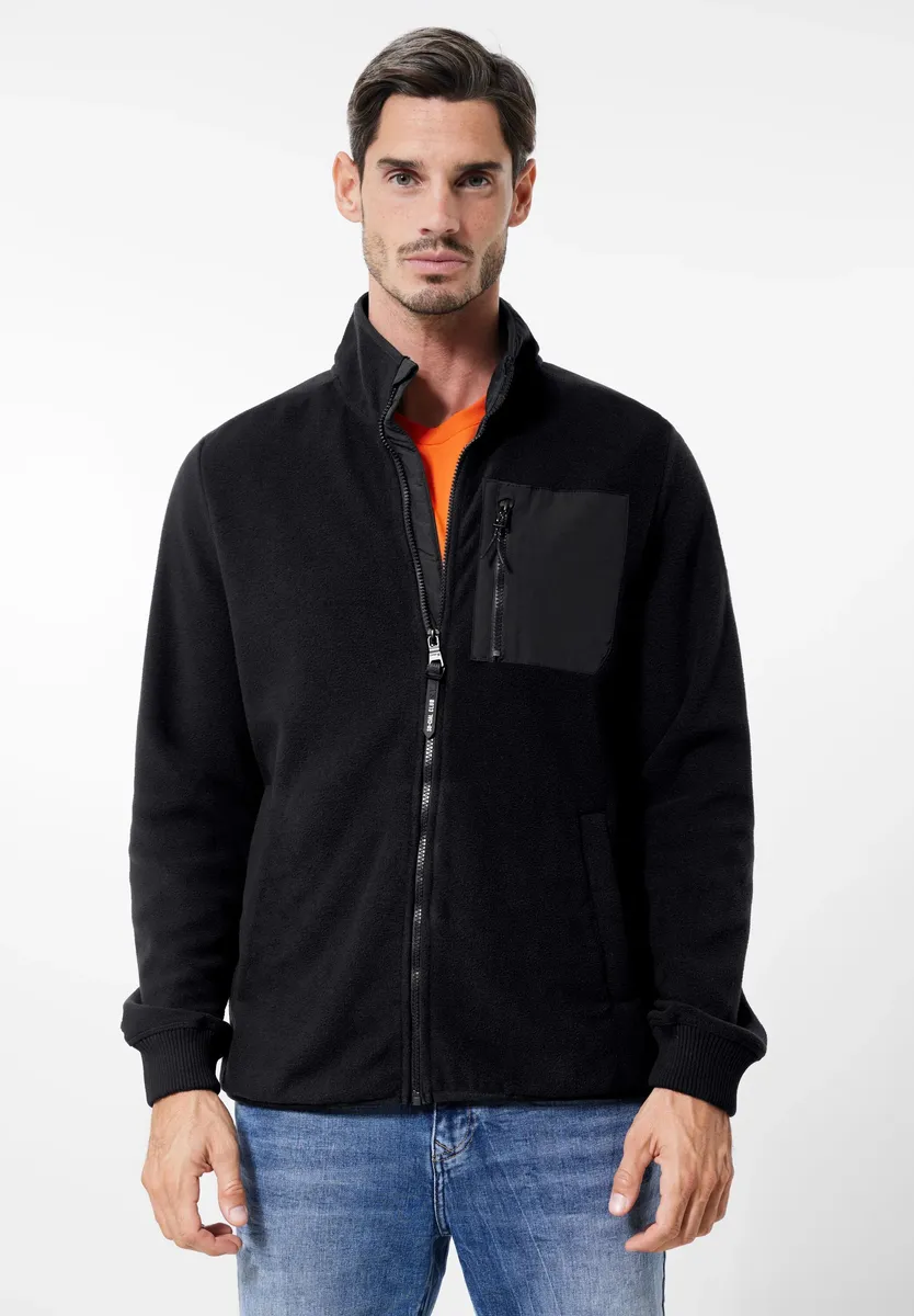 STREET ONE МУЖСКАЯ флисовая куртка без капюшона, однотонная Street One Men, черный
STREET ONE МУЖСКАЯ флисовая куртка без капюшона, однотонная Street One Men, черный