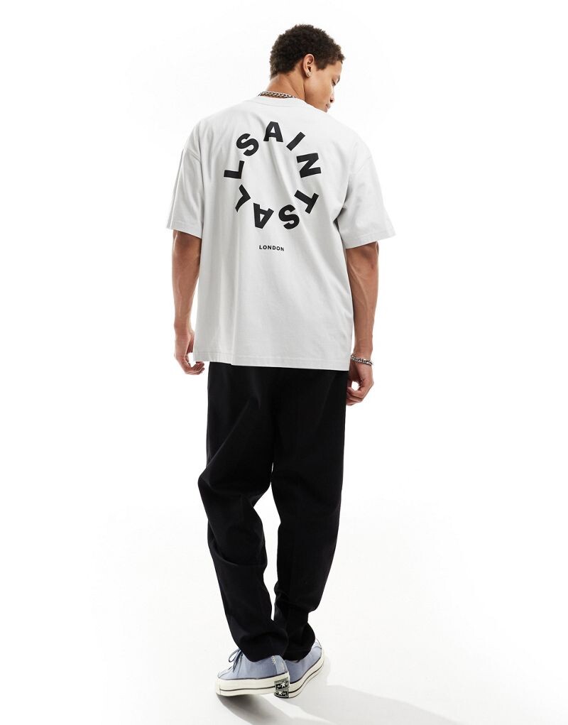 AllSaints Tierra Cool Серая футболка оверсайз
AllSaints Tierra Cool Серая футболка оверсайз