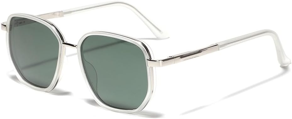 поляризованные солнцезащитные очки квадратные женские зеленые серые унисекс полуметаллические модные солнцезащитные очки мужские многоугольные WNCKSQ, Clear Silver Green
поляризованные солнцезащитные очки квадратные женские зеленые серые унисекс полуметаллические модные солнцезащитные очки мужские многоугольные WNCKSQ, Clear Silver Green