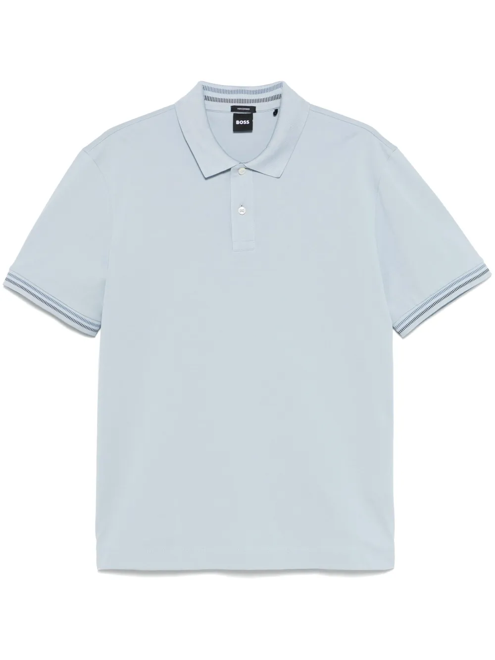 Рубашка поло с отделкой в полоску BOSS, синий
Рубашка поло с отделкой в полоску BOSS, синий