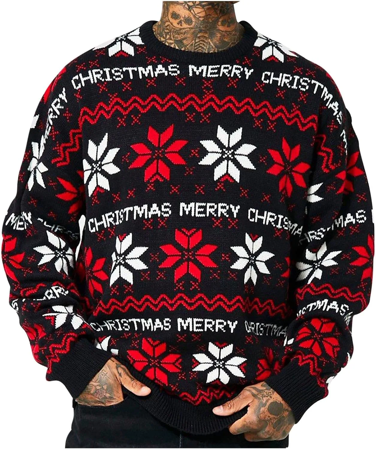 Мужской свитер Ugly Christmas с длинными рукавами
Мужской свитер Ugly Christmas с длинными рукавами